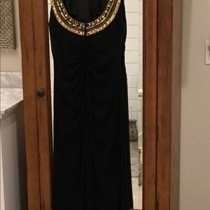 NWT Embellished neckline gown